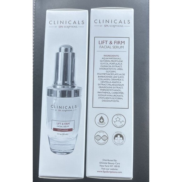 Clinicals By Spa Scriptions Facial Serum Lift & Firm Anti-Aging C318 - Picture 1 of 2